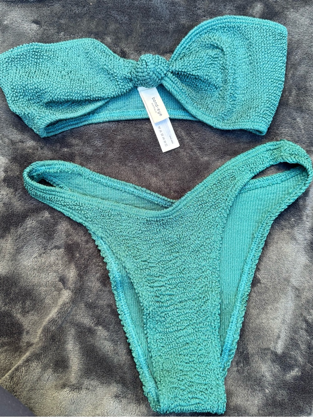 BOUND by Bond-Eye Sahara Bandeau Bikini Top and Scene Brief Bikini Bottom